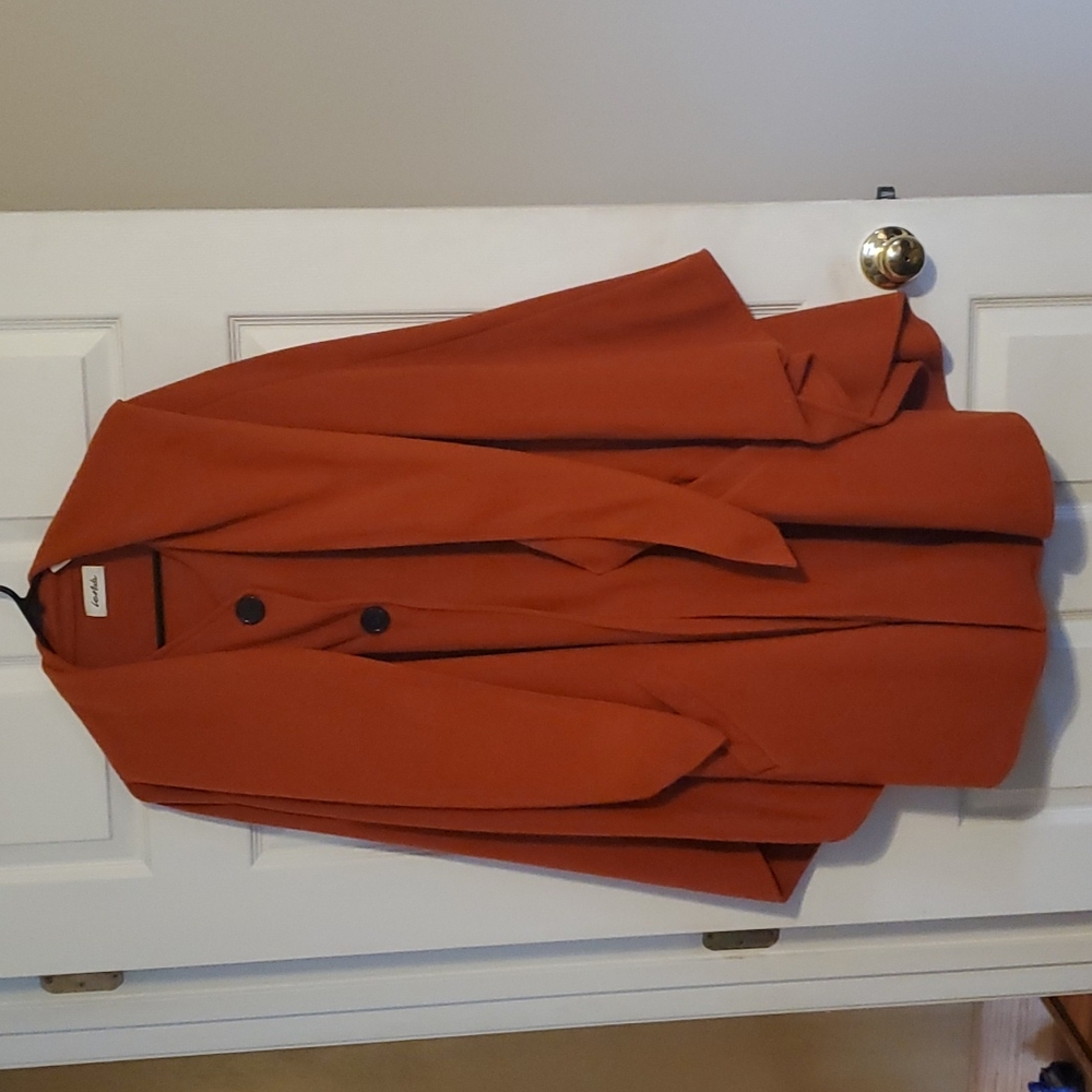 Orange poncho